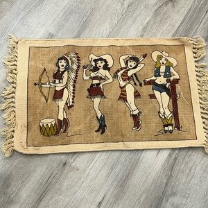 Girl Cowboy & Indian placemat
